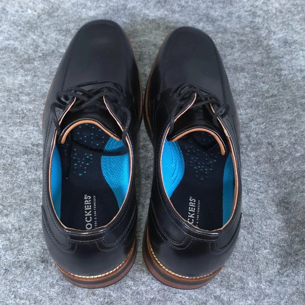 Dockers Men's Belson Black Leather Dress Shoes Supreme Comfort size 8 M 90-36294
